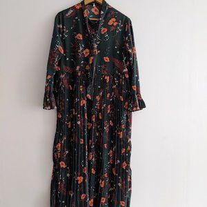 Carry Green and Orange Floral Maxi Dress Size 1X